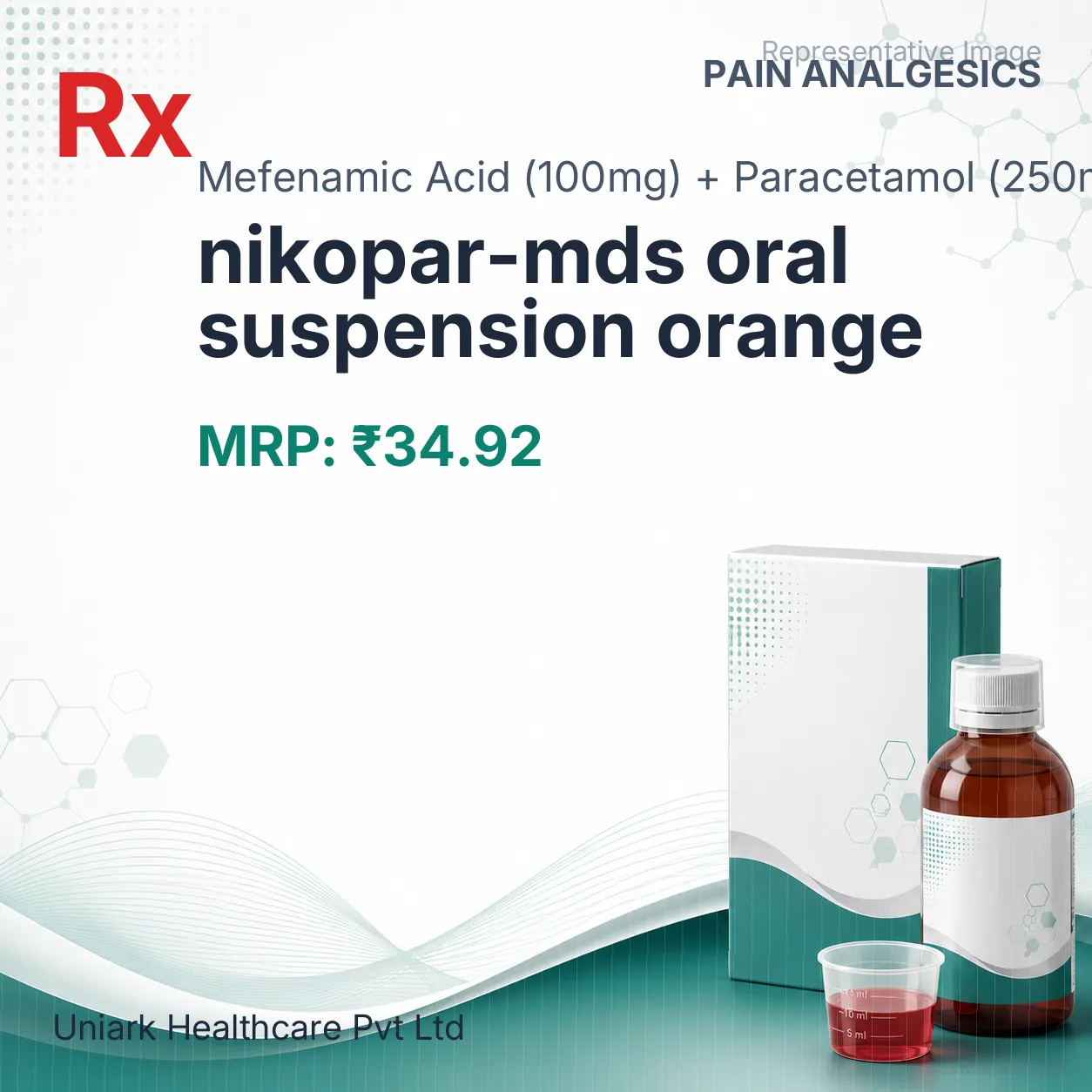 nikopar-mds oral suspension orange Allopathy (Mefenamic Acid (100mg)) - Uses in Hindi, Side Effects, Substitutes & Price in India