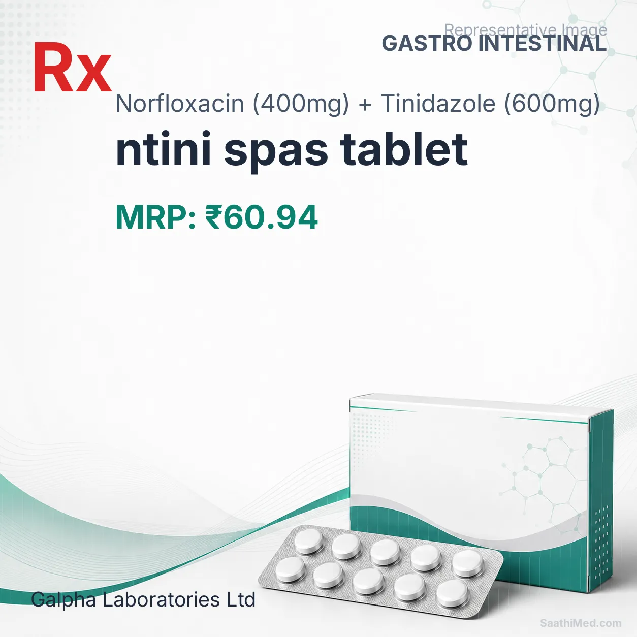 ntini spas tablet Allopathy (Norfloxacin (400mg)) - Uses in Hindi, Side Effects, Substitutes & Price in India