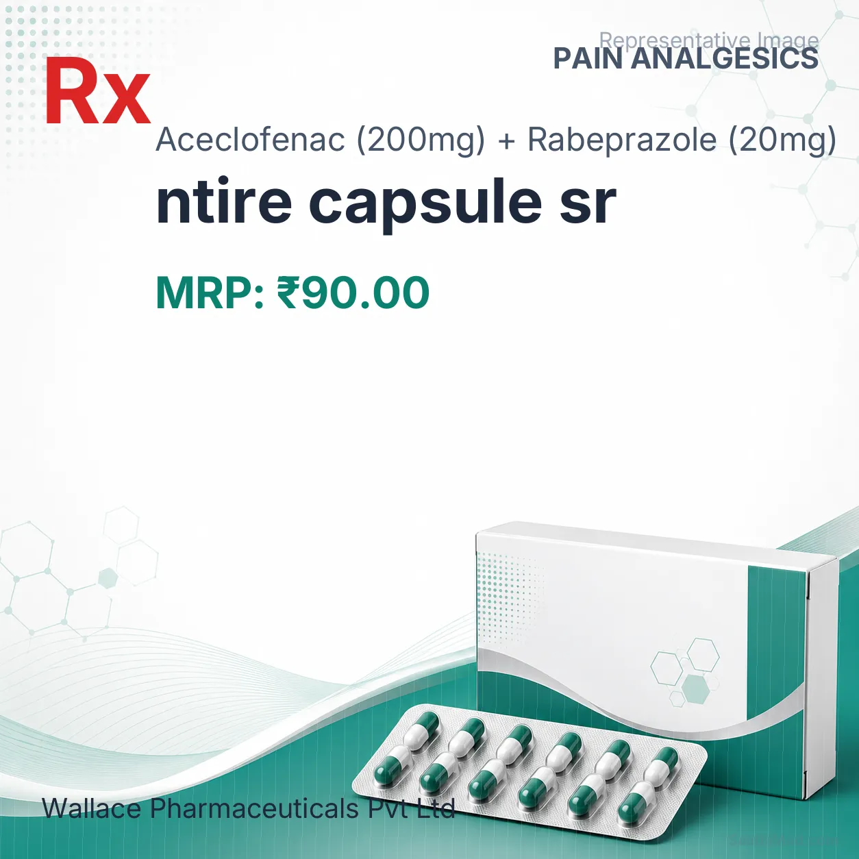 ntire capsule sr Allopathy (Aceclofenac (200mg)) - Uses in Hindi, Side Effects, Substitutes & Price in India