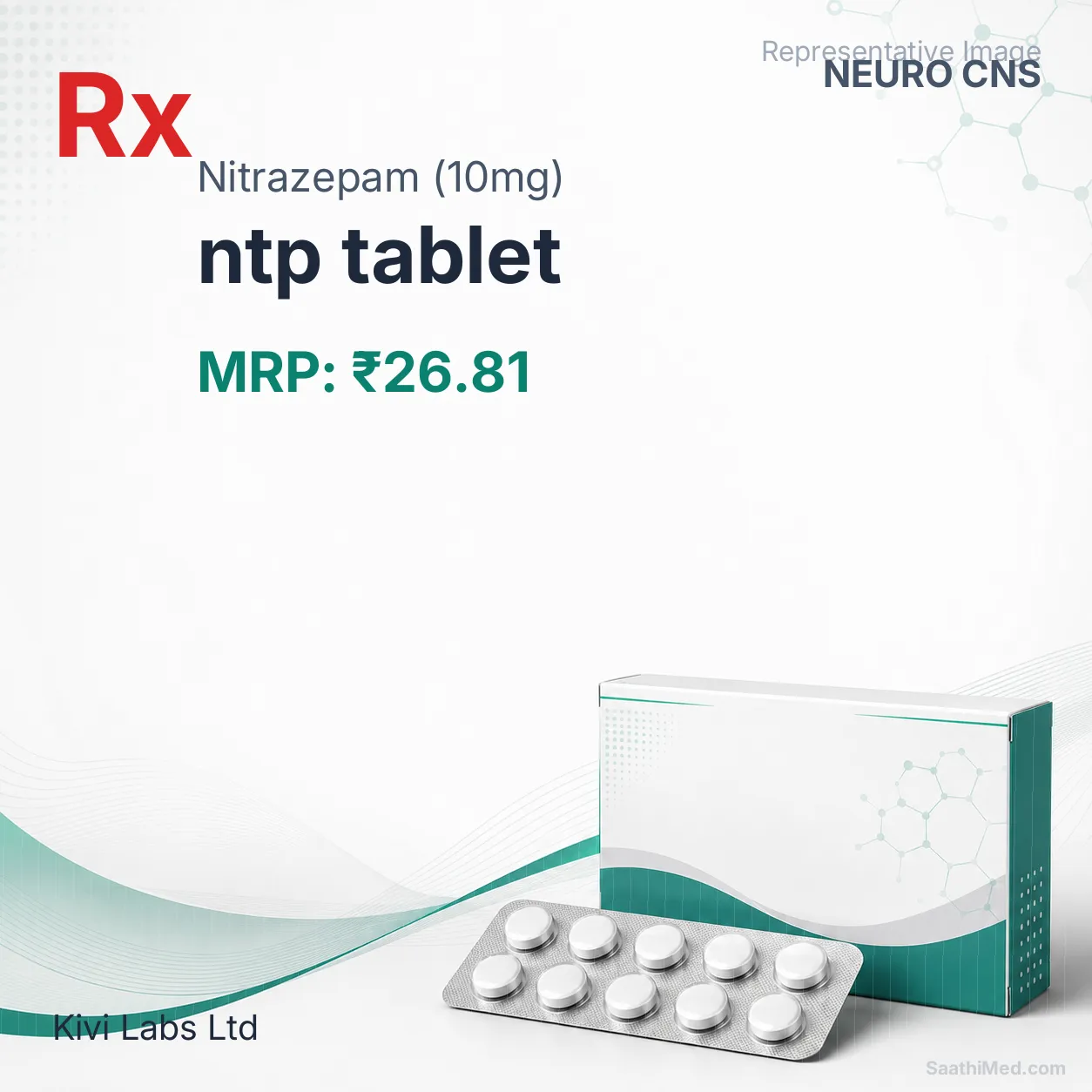 ntp tablet Allopathy (Nitrazepam (10mg)) - Uses in Hindi, Side Effects, Substitutes & Price in India
