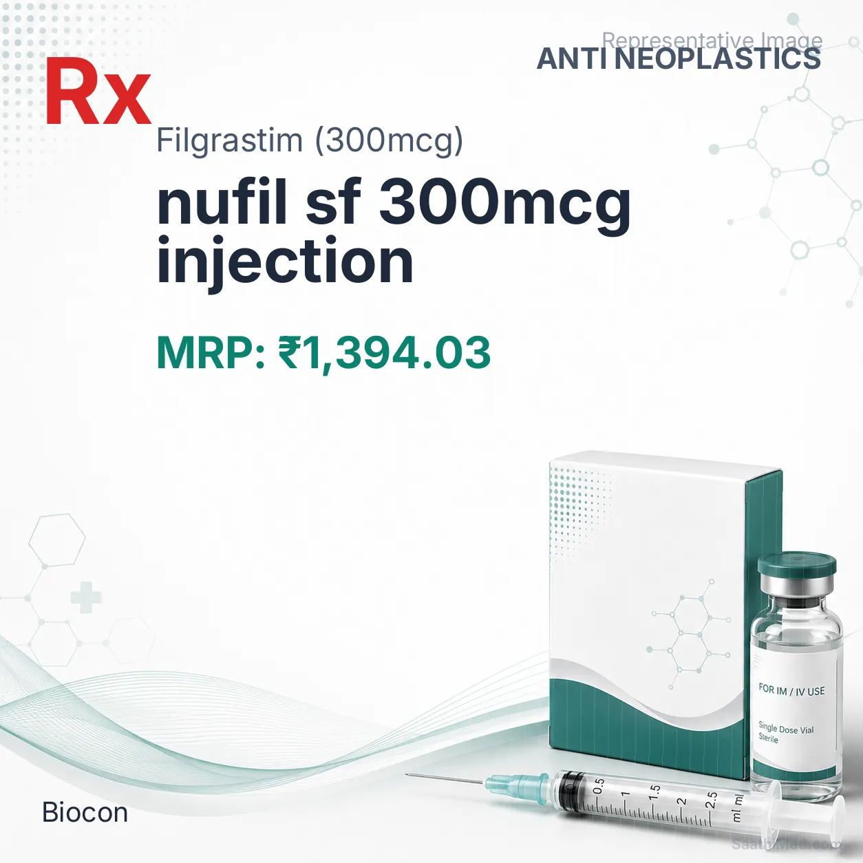 nufil sf 300mcg injection Allopathy (Filgrastim (300mcg)) - Uses in Hindi, Side Effects, Substitutes & Price in India