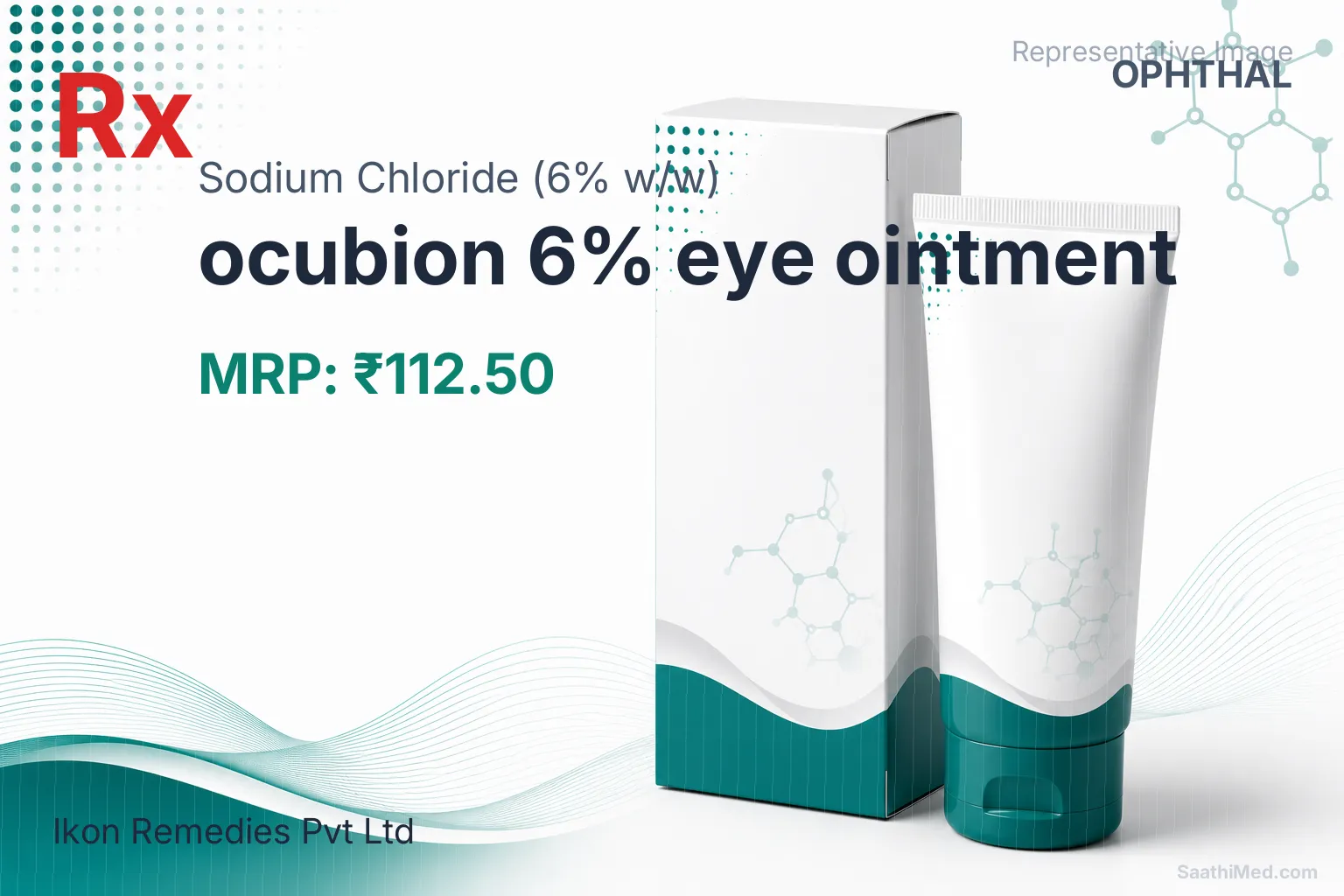 ocubion 6% eye ointment - Sodium Chloride (6% w/w) medicine