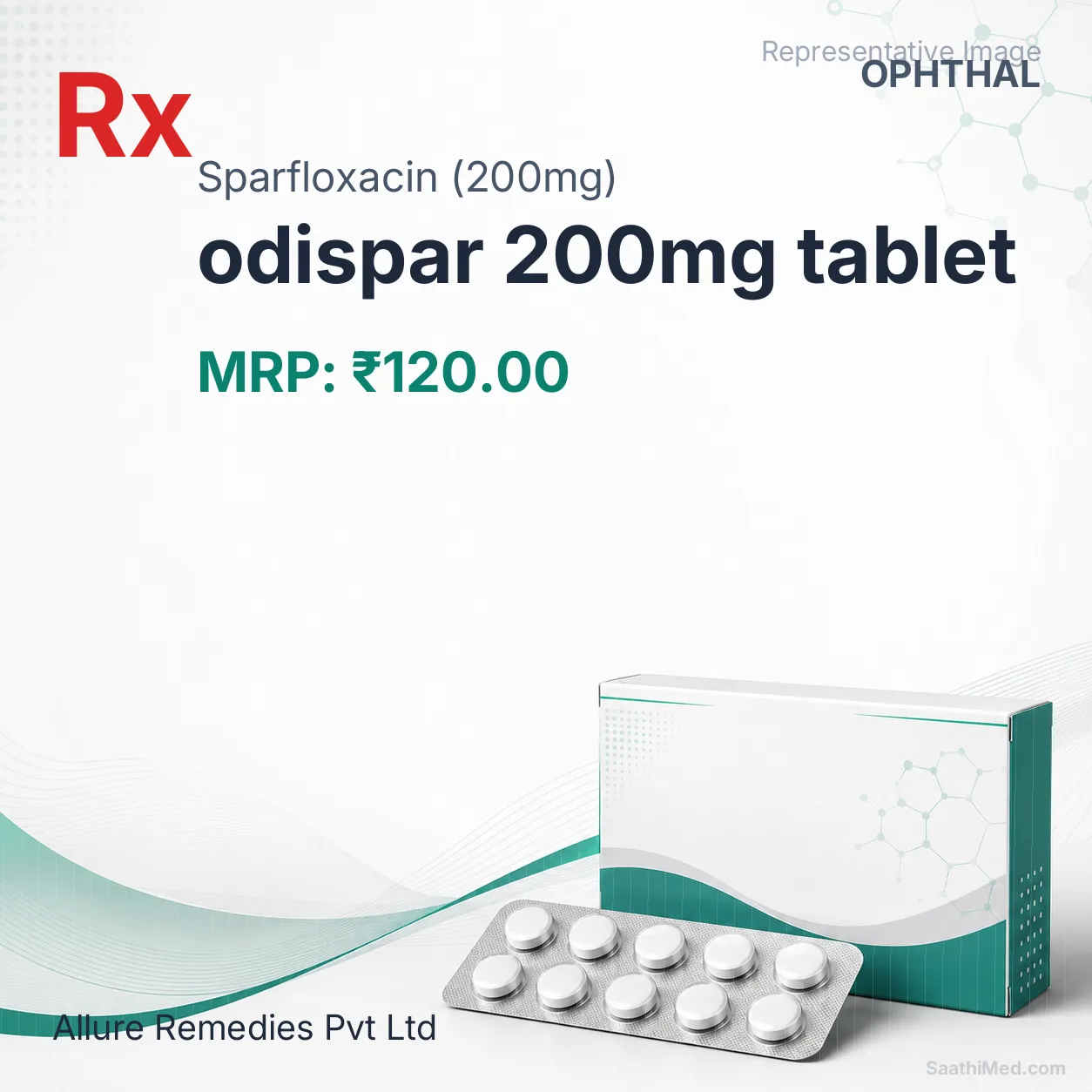 odispar 200mg tablet Allopathy (Sparfloxacin (200mg)) - Uses in Hindi, Side Effects, Substitutes & Price in India