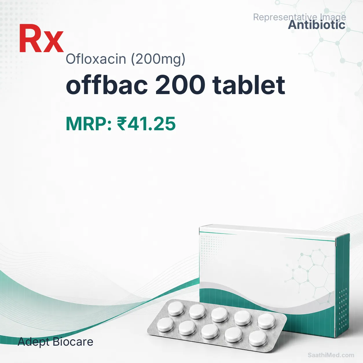offbac 200 tablet Allopathy (Ofloxacin (200mg)) - Uses in Hindi, Side Effects, Substitutes & Price in India