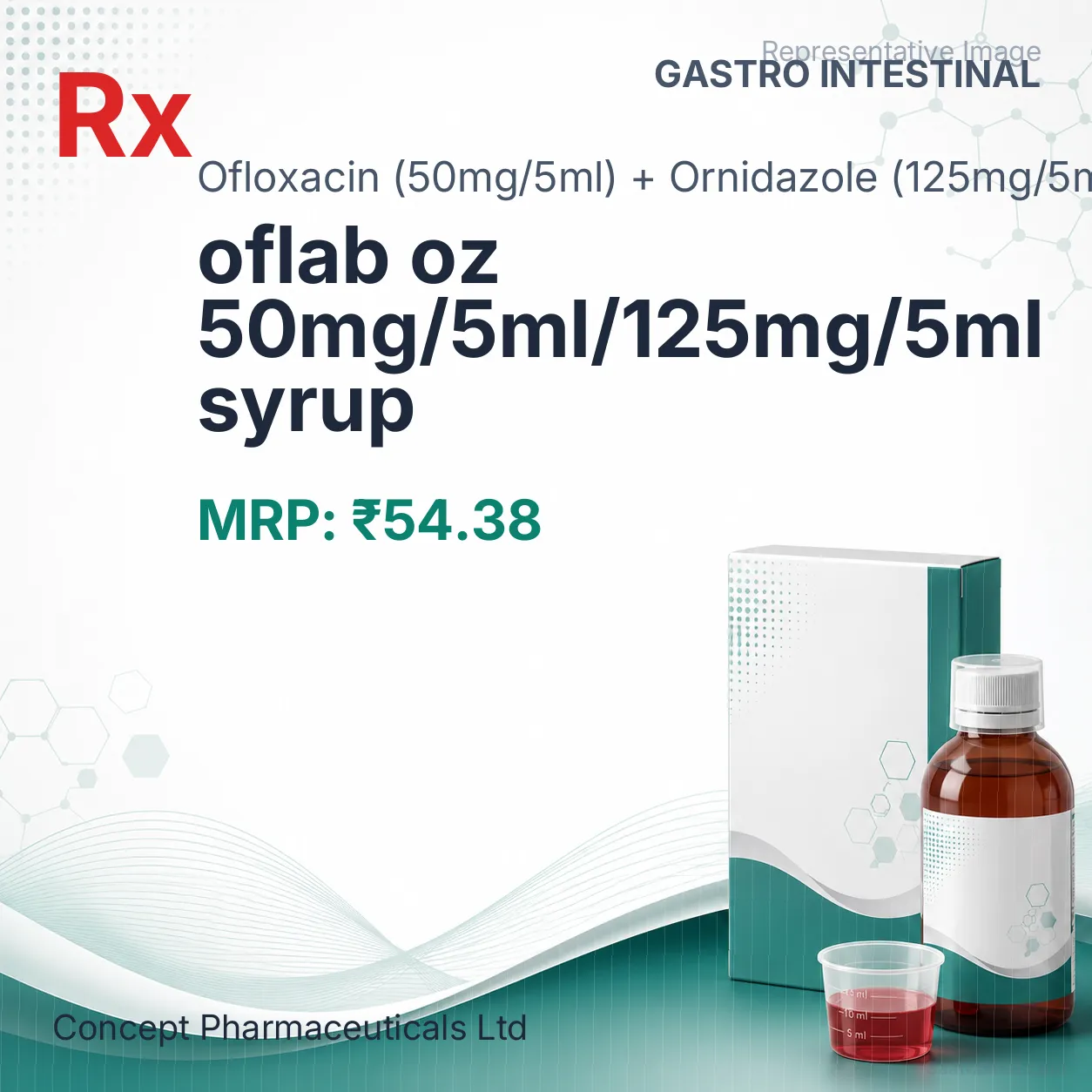oflab oz 50mg/5ml/125mg/5ml syrup Allopathy (Ofloxacin (50mg/5ml)) - Uses in Hindi, Side Effects, Substitutes & Price in India
