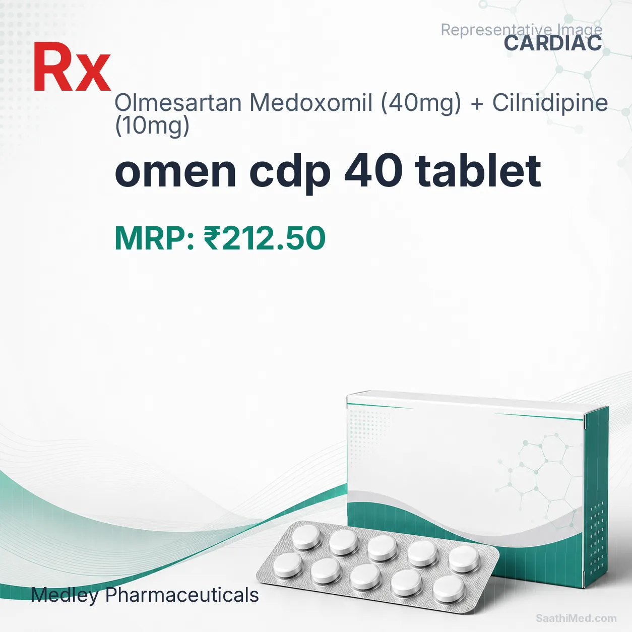 omen cdp 40 tablet Allopathy (Olmesartan Medoxomil (40mg)) - Uses in Hindi, Side Effects, Substitutes & Price in India