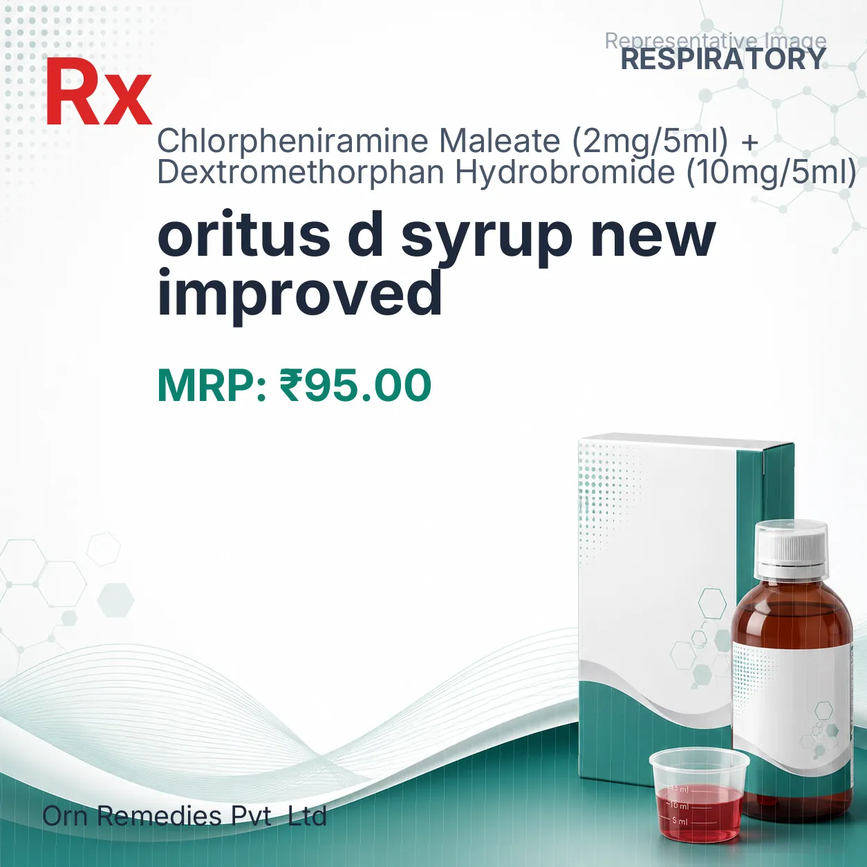oritus d syrup new improved Allopathy (Chlorpheniramine Maleate (2mg/5ml)) - Uses in Hindi, Side Effects, Substitutes & Price in India