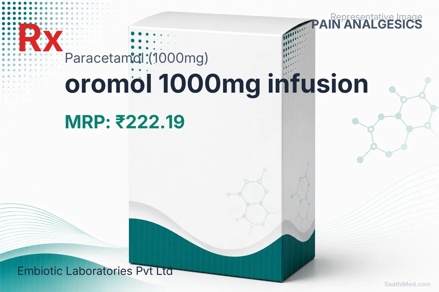 oromol 1000mg infusion Allopathy (Paracetamol (1000mg)) - Uses in Hindi, Side Effects, Substitutes & Price in India
