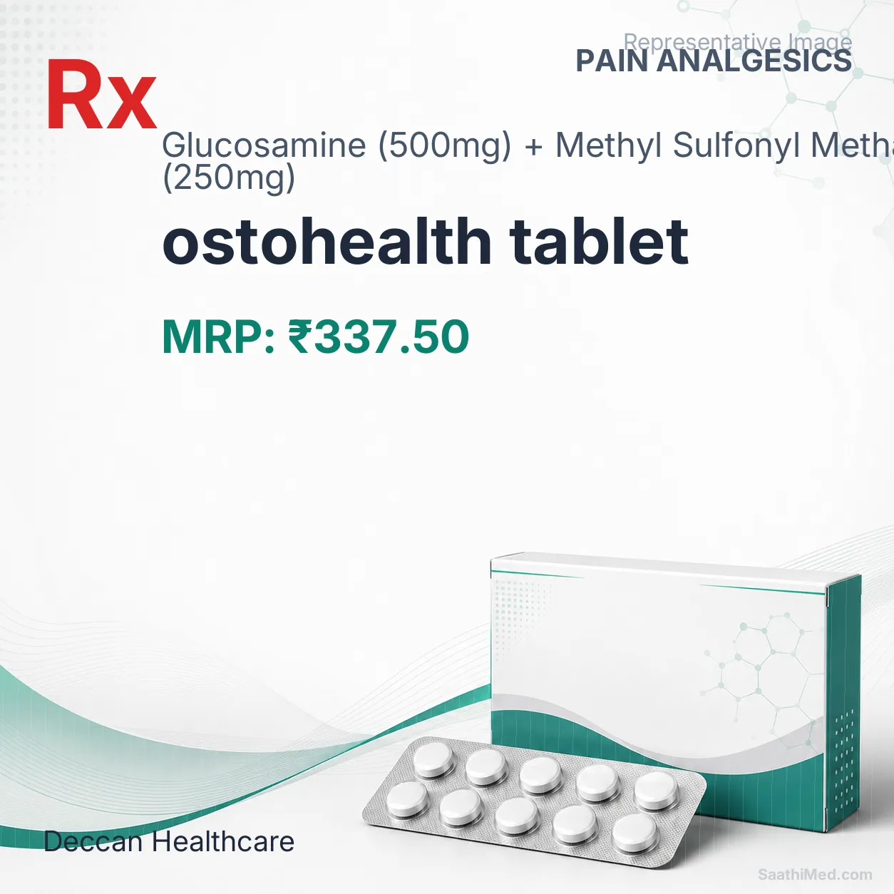 ostohealth tablet Allopathy (Glucosamine (500mg)) - Uses in Hindi, Side Effects, Substitutes & Price in India