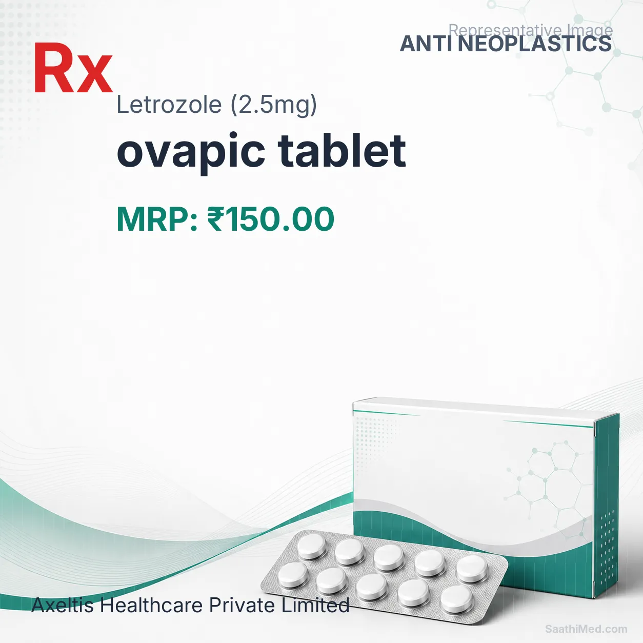 ovapic tablet Allopathy (Letrozole (2.5mg)) - Uses in Hindi, Side Effects, Substitutes & Price in India