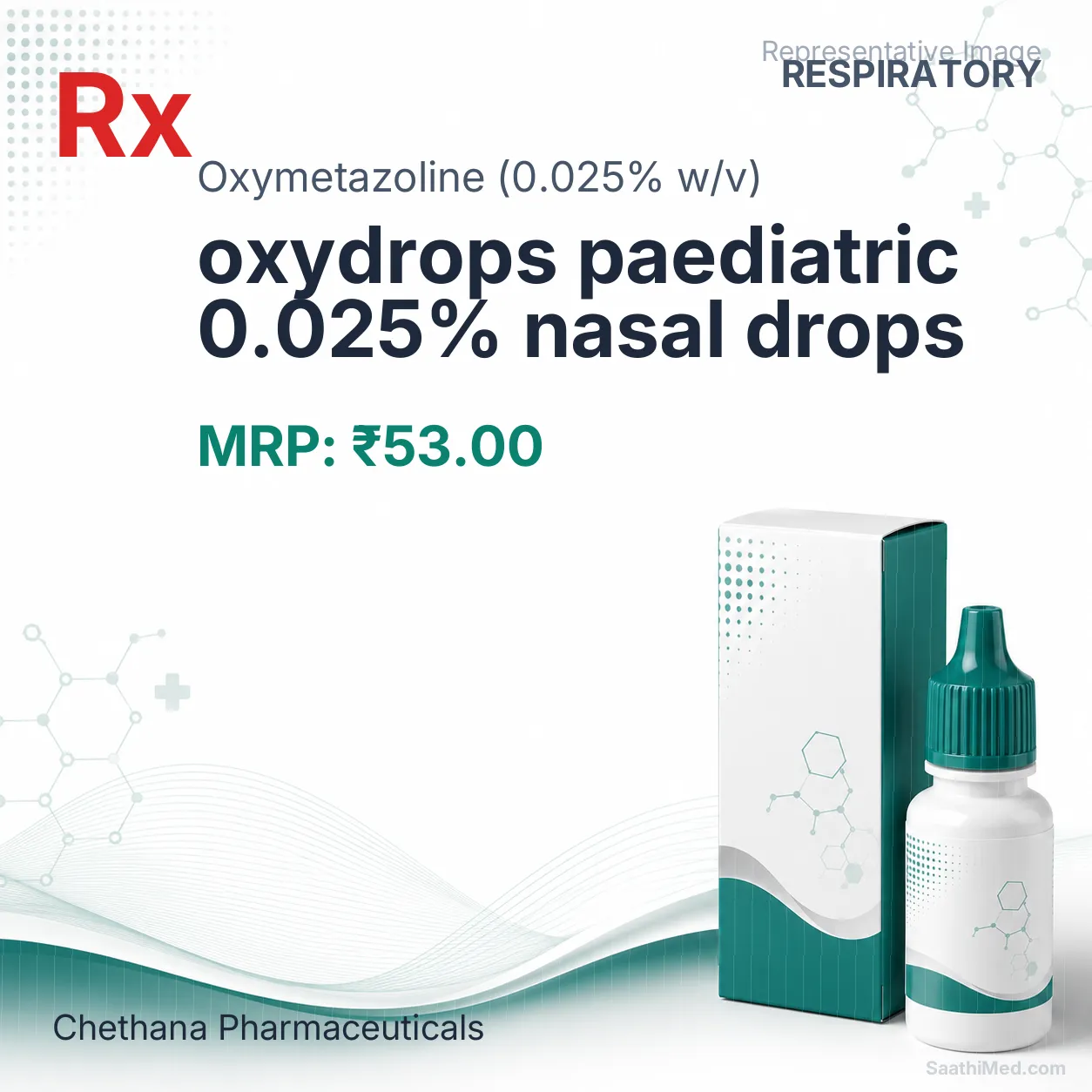 oxydrops paediatric 0.025% nasal drops Allopathy (Oxymetazoline (0.025% w/v)) - Uses in Hindi, Side Effects, Substitutes & Price in India