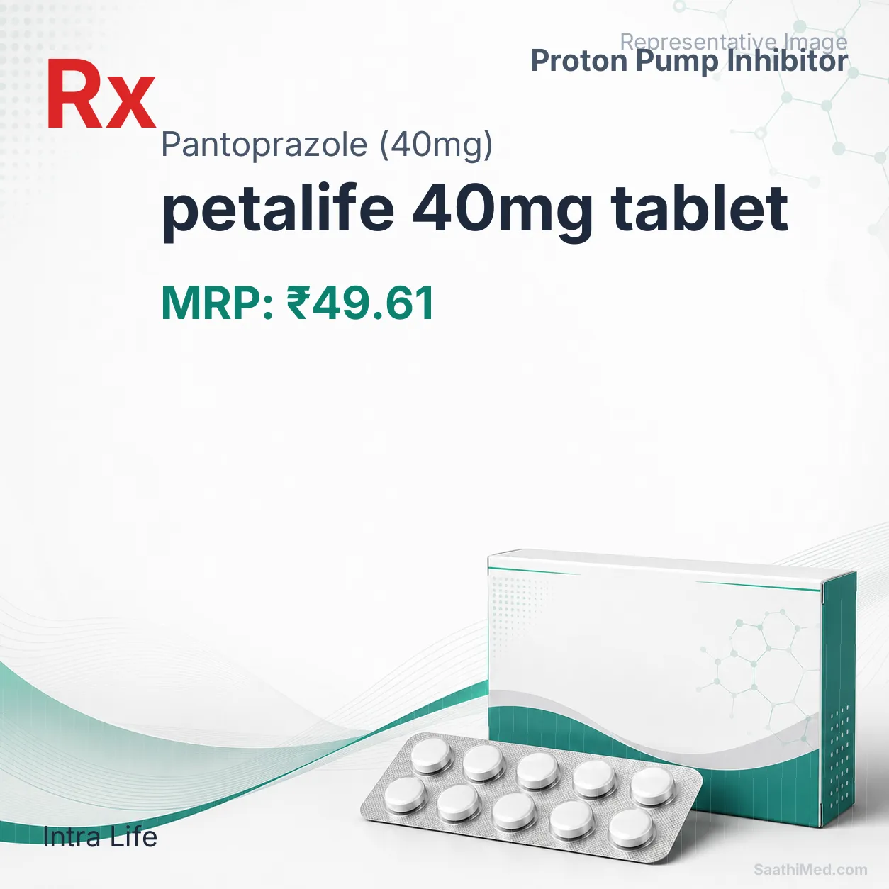petalife 40mg tablet Allopathy (Pantoprazole (40mg)) - Uses in Hindi, Side Effects, Substitutes & Price in India
