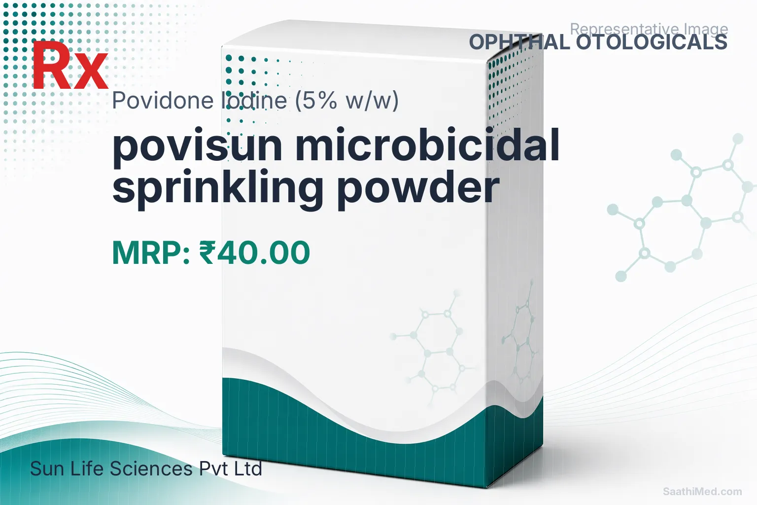 povisun microbicidal sprinkling powder Allopathy (Povidone Iodine (5% w/w)) - Uses in Hindi, Side Effects, Substitutes & Price in India