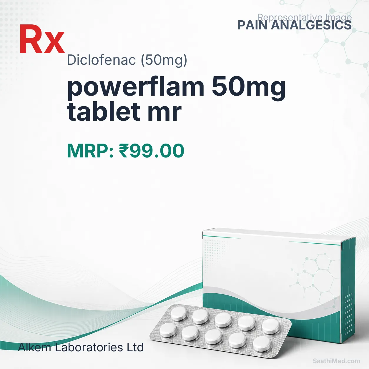 powerflam 50mg tablet mr Allopathy (Diclofenac (50mg)) - Uses in Hindi, Side Effects, Substitutes & Price in India