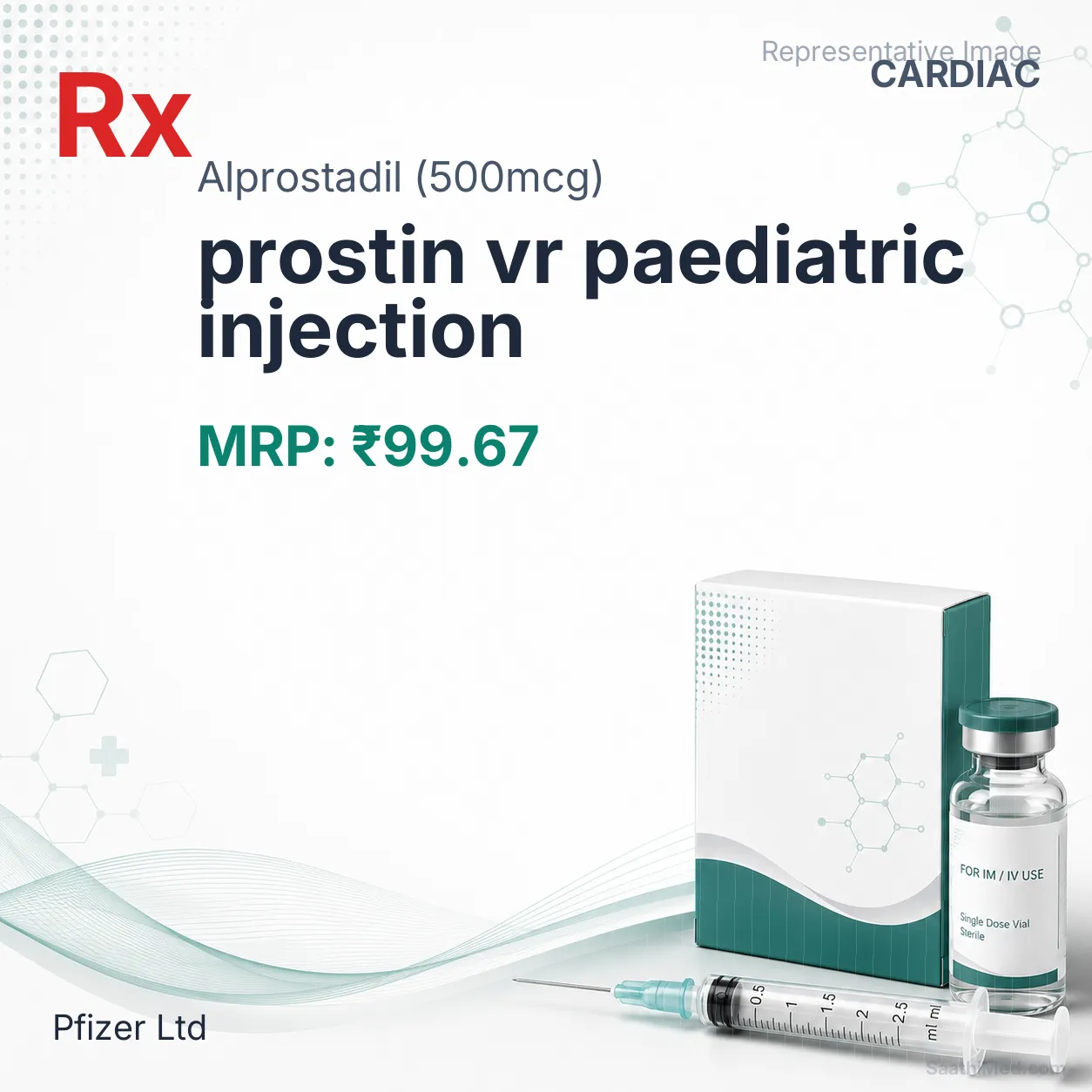 prostin vr paediatric injection Allopathy (Alprostadil (500mcg)) - Uses in Hindi, Side Effects, Substitutes & Price in India