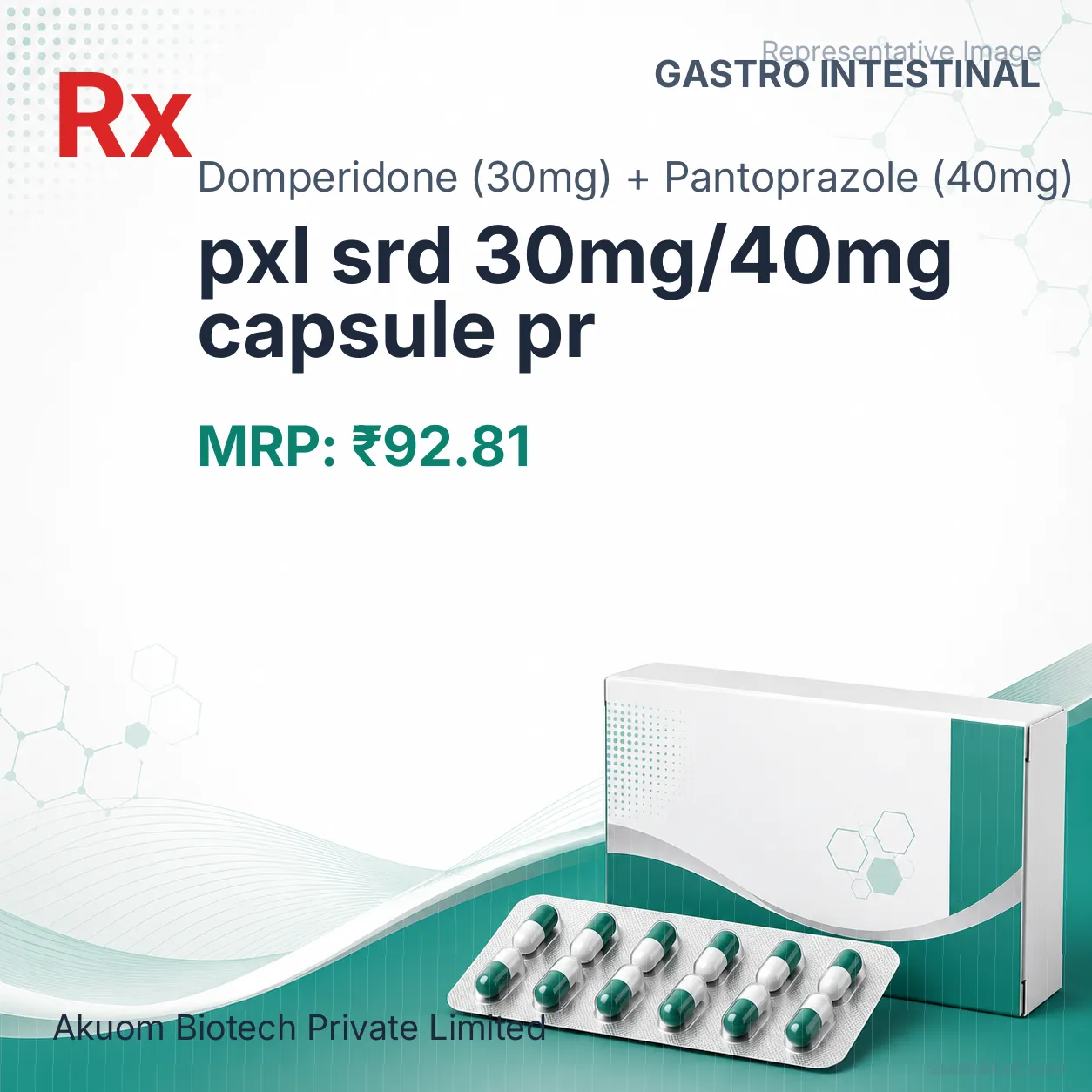 pxl srd 30mg/40mg capsule pr Allopathy (Domperidone (30mg)) - Uses in Hindi, Side Effects, Substitutes & Price in India