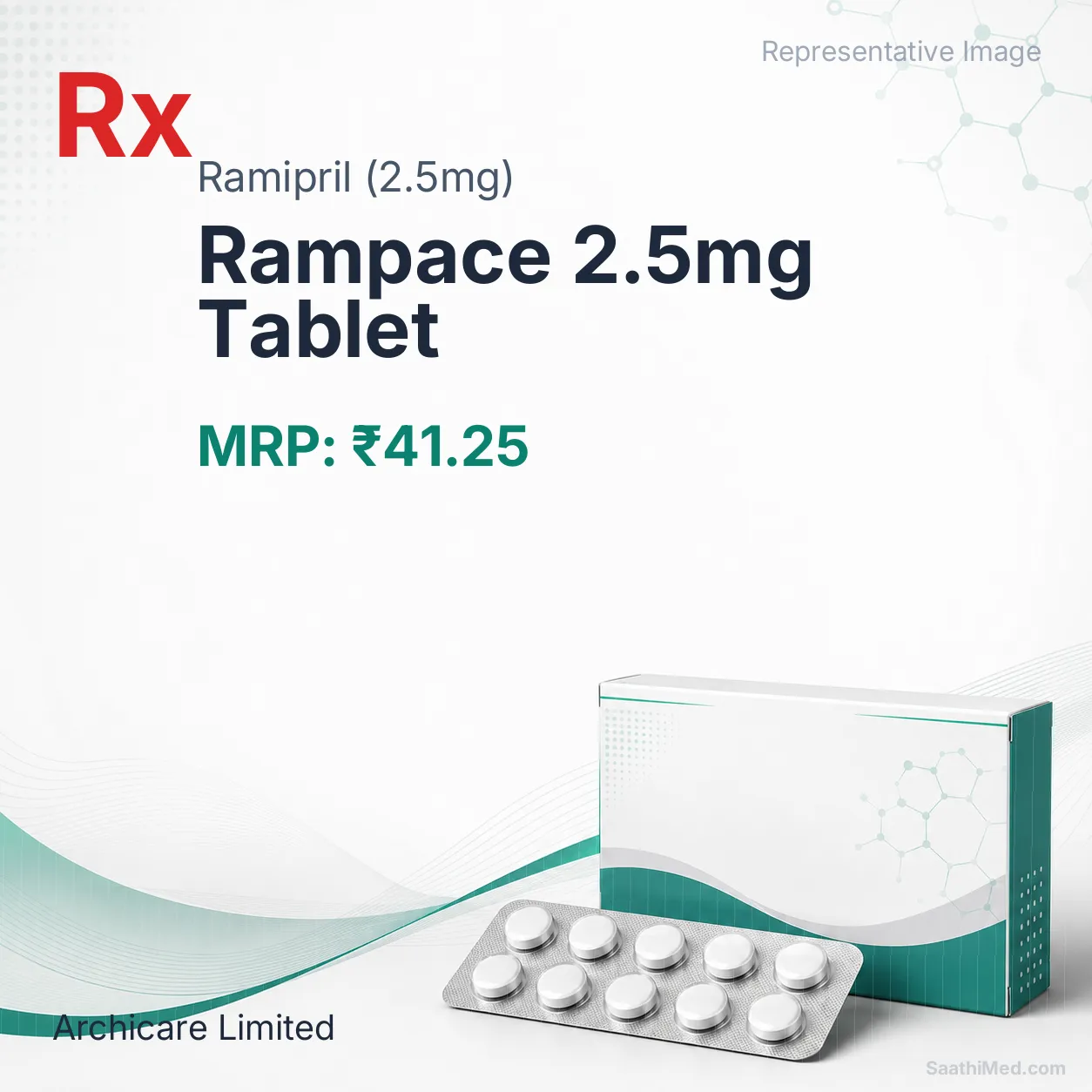 Rampace 2.5mg Tablet - Ramipril (2.5mg) medicine