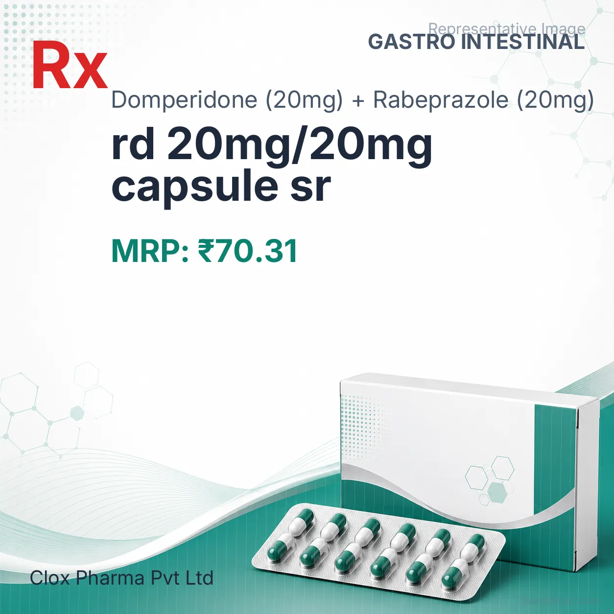 rd 20mg/20mg capsule sr Allopathy (Domperidone (20mg)) - Uses in Hindi, Side Effects, Substitutes & Price in India