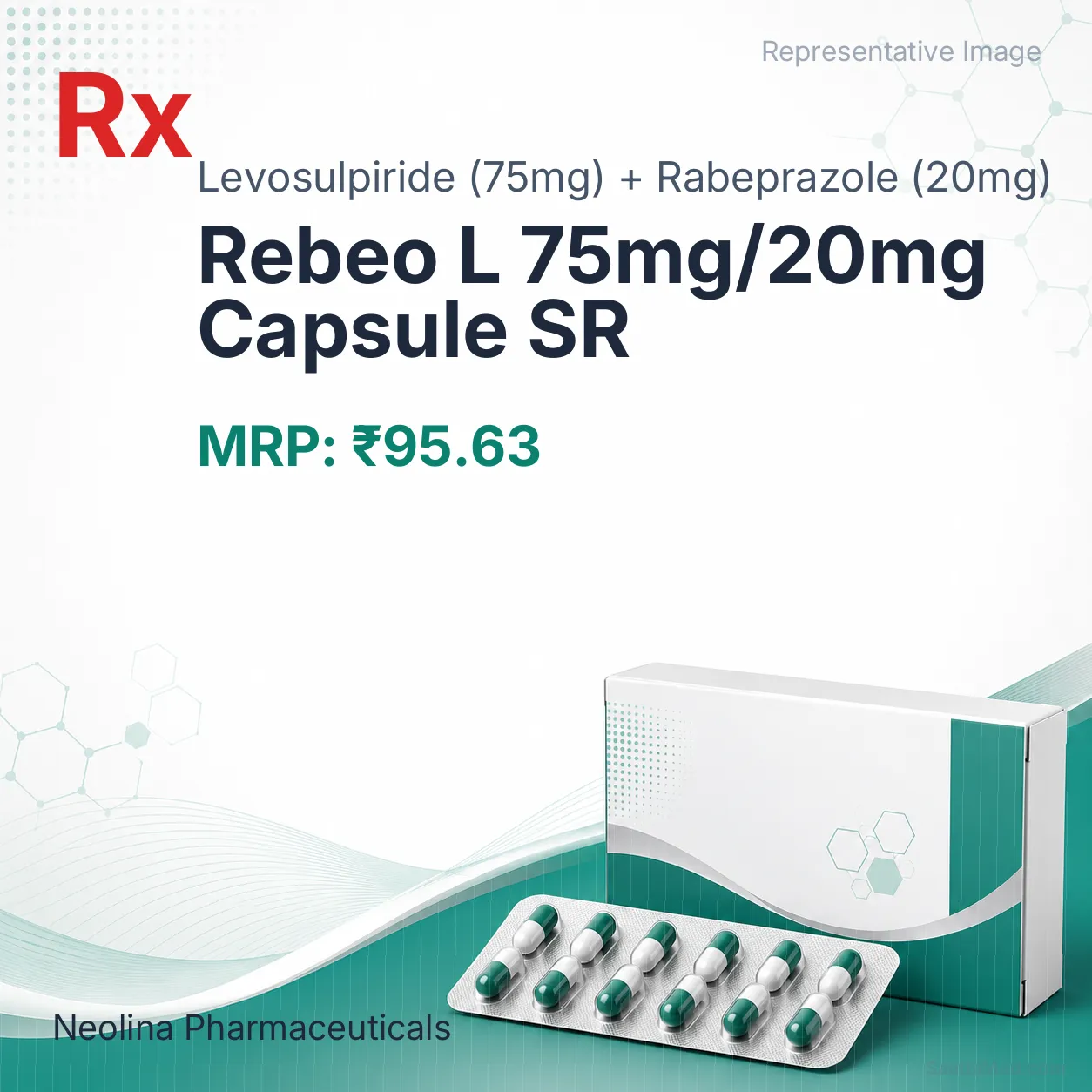 Rebeo L 75mg/20mg Capsule SR Allopathy (Levosulpiride (75mg)) - Uses in Hindi, Side Effects, Substitutes & Price in India