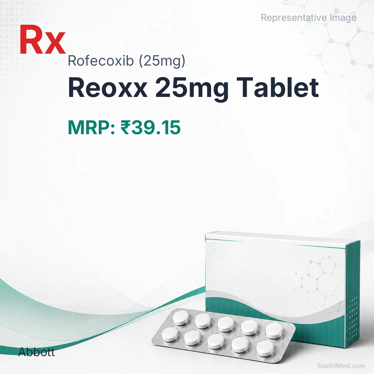 Reoxx 25mg Tablet Allopathy (Rofecoxib (25mg)) - Uses in Hindi, Side Effects, Substitutes & Price in India