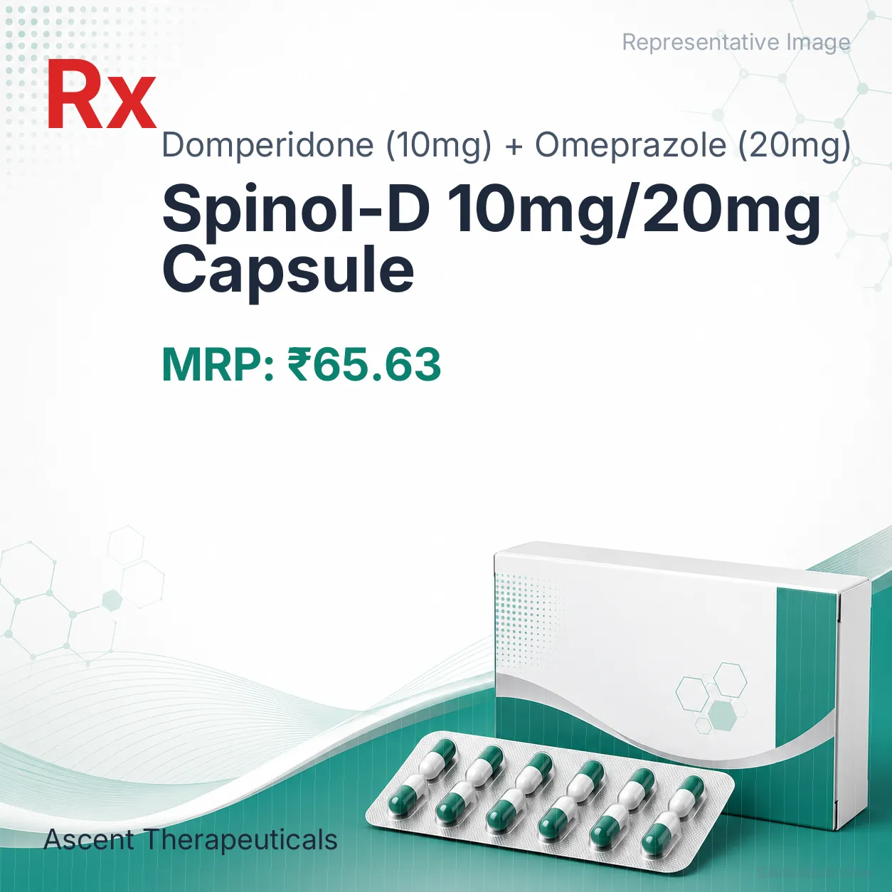 Spinol-D 10mg/20mg Capsule Allopathy (Domperidone (10mg)) - Uses in Hindi, Side Effects, Substitutes & Price in India