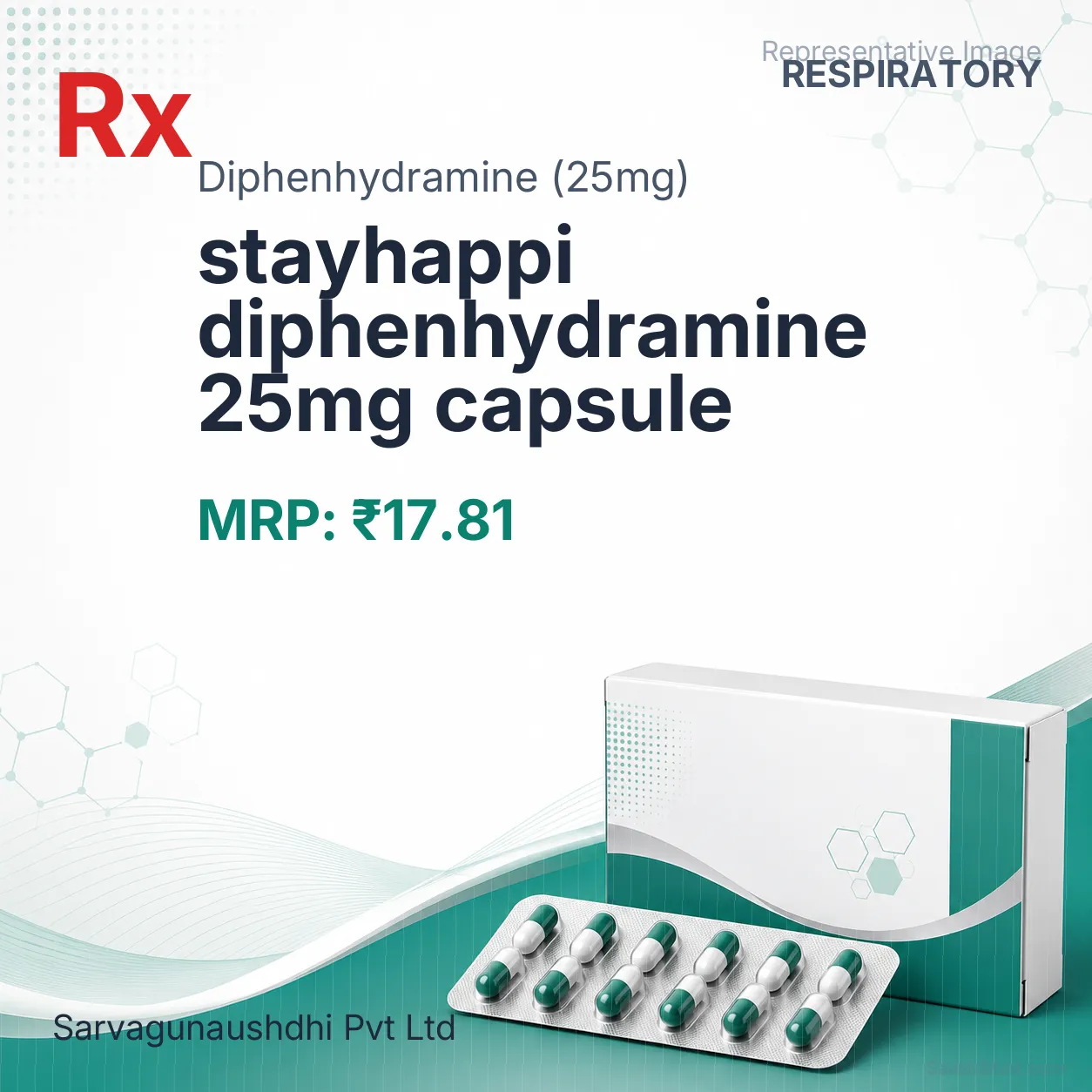 stayhappi diphenhydramine 25mg capsule Allopathy (Diphenhydramine (25mg)) - Uses in Hindi, Side Effects, Substitutes & Price in India