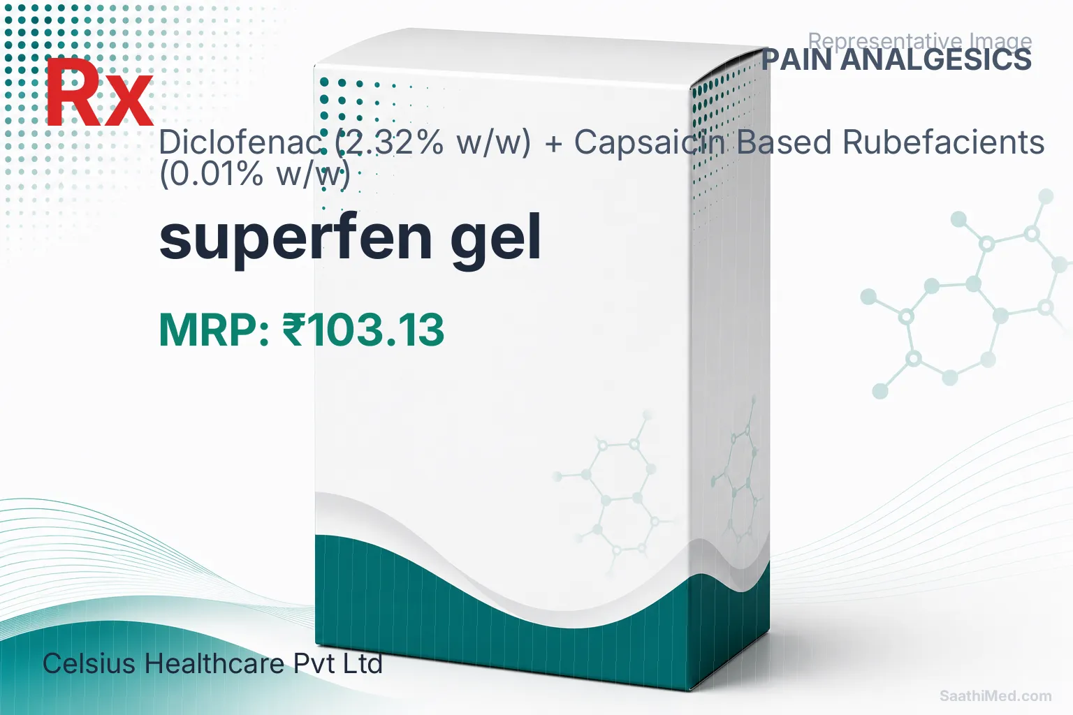 superfen gel Allopathy (Diclofenac (2.32% w/w)) - Uses in Hindi, Side Effects, Substitutes & Price in India