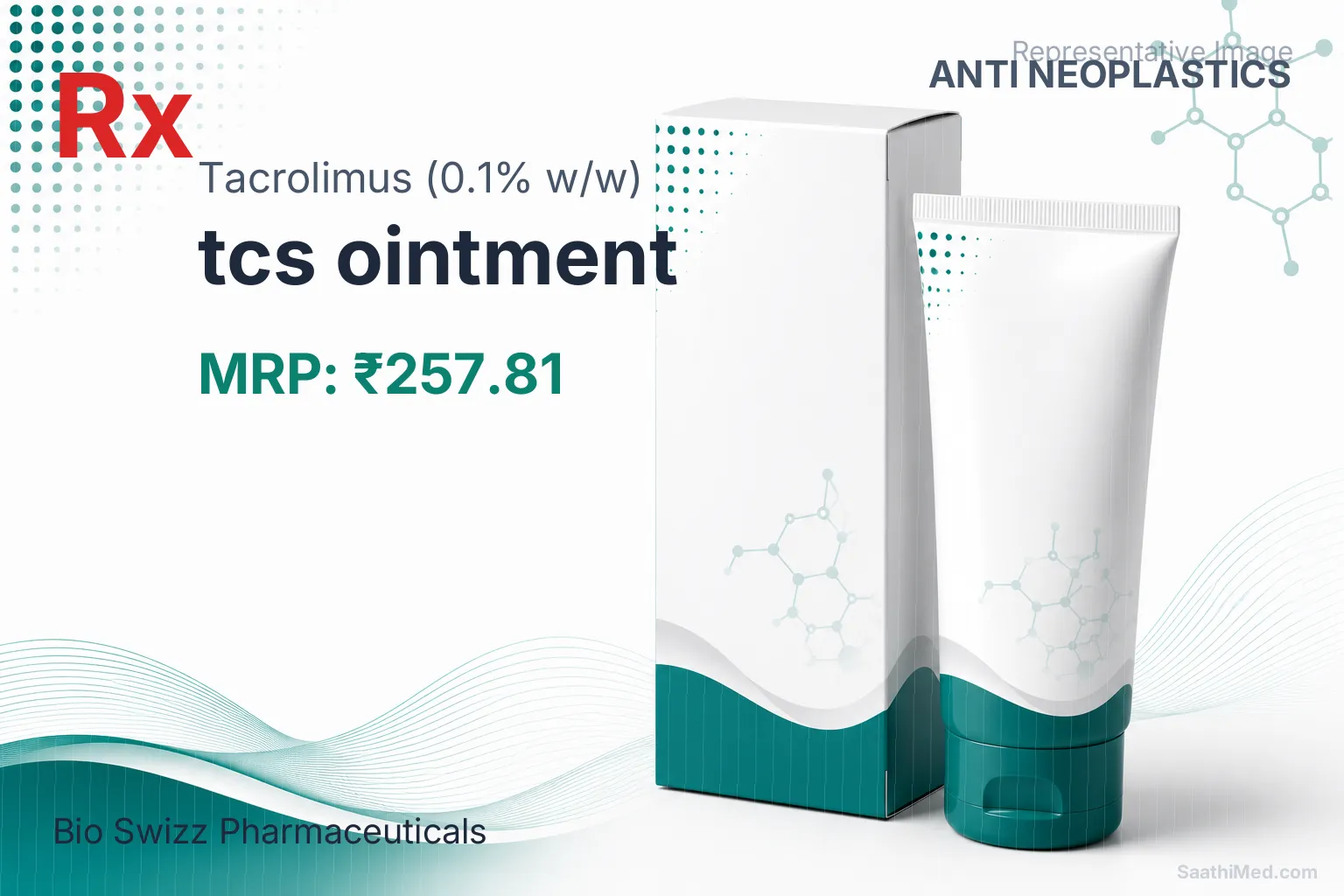 tcs ointment Allopathy (Tacrolimus (0.1% w/w)) - Uses in Hindi, Side Effects, Substitutes & Price in India