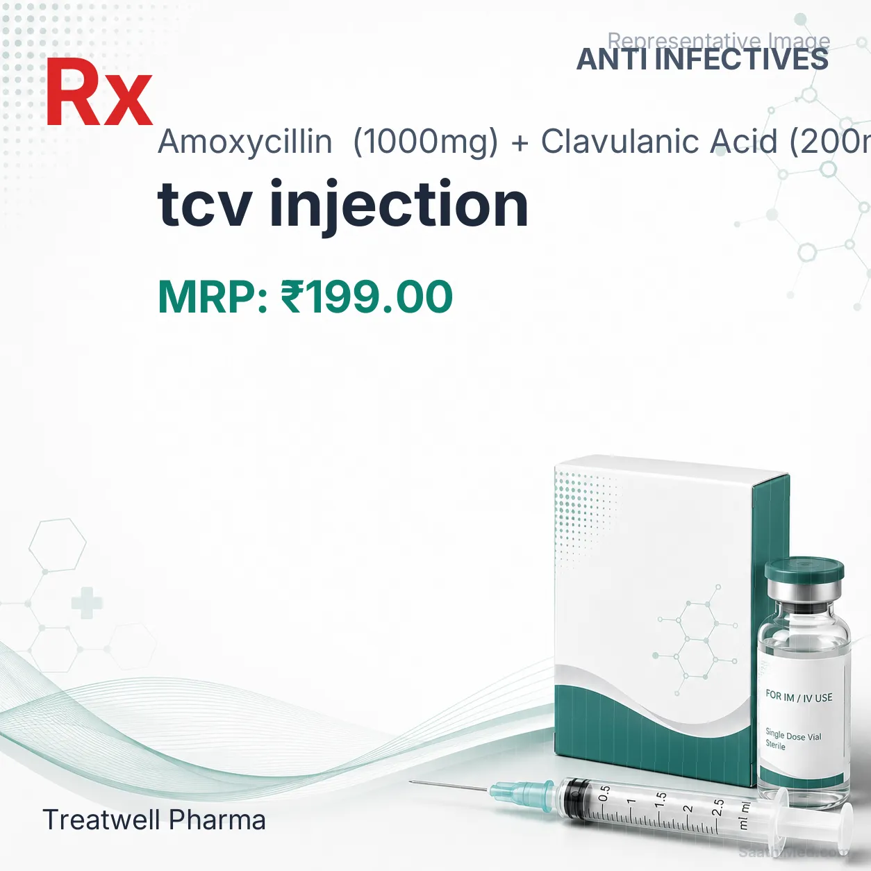 tcv injection Allopathy (Amoxycillin (1000mg)) - Uses in Hindi, Side Effects, Substitutes & Price in India