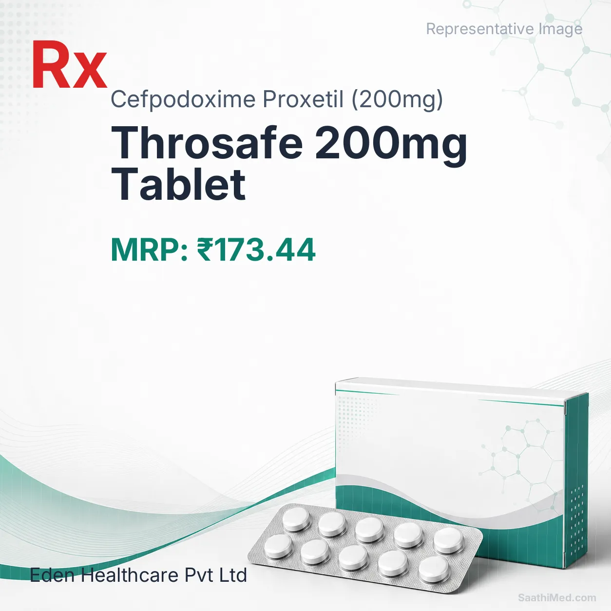 Throsafe 200mg Tablet Allopathy (Cefpodoxime Proxetil (200mg)) - Uses in Hindi, Side Effects, Substitutes & Price in India