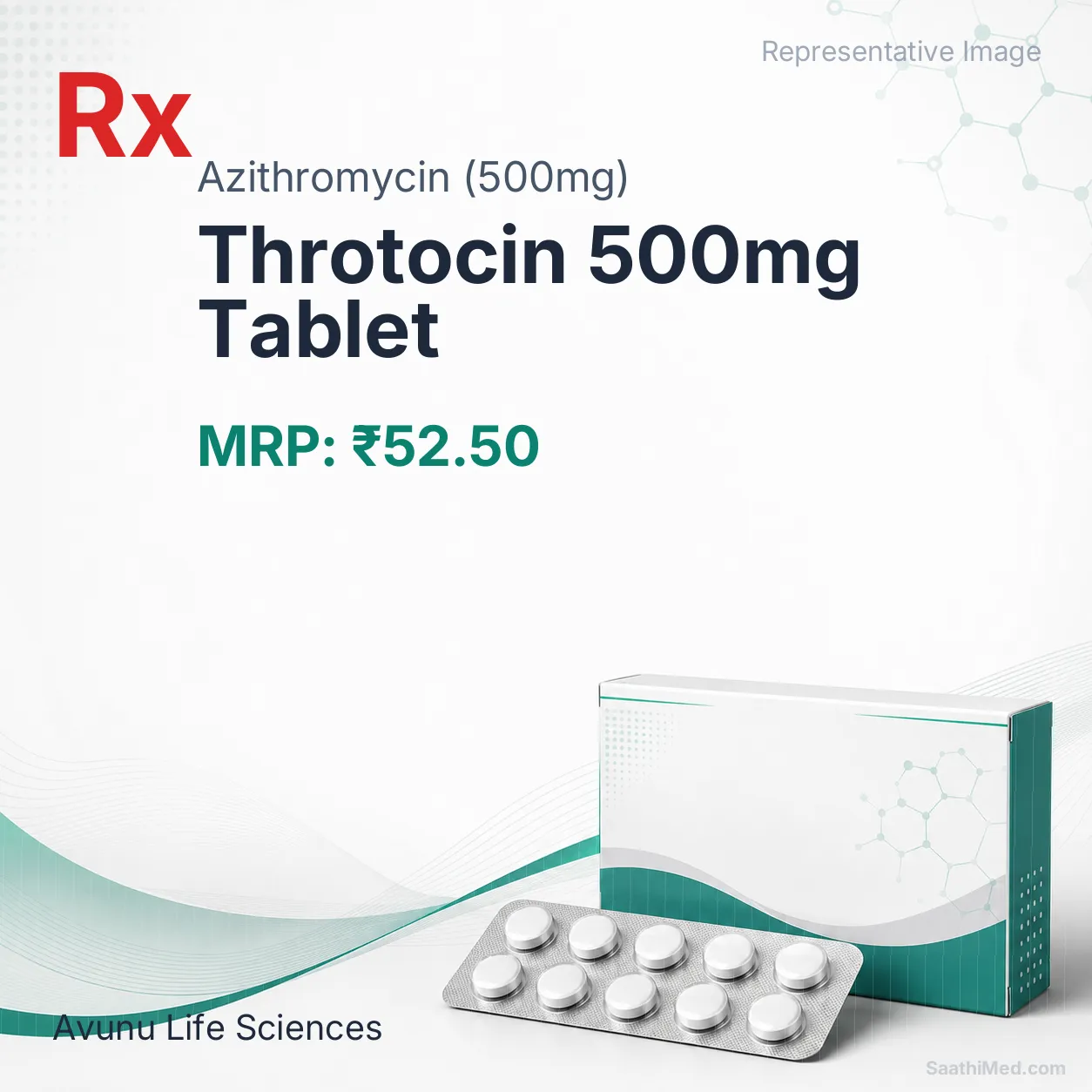 Throtocin 500mg Tablet Allopathy (Azithromycin (500mg)) - Uses in Hindi, Side Effects, Substitutes & Price in India