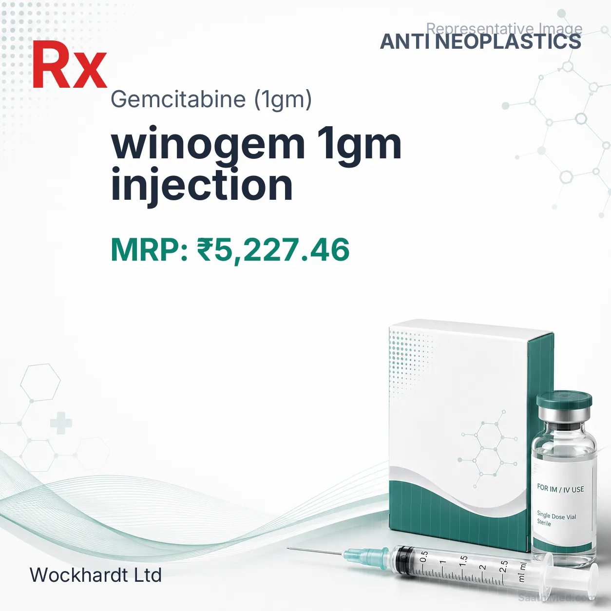 winogem 1gm injection - Gemcitabine (1gm) medicine