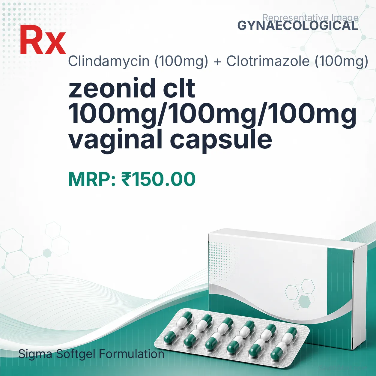 zeonid clt 100mg/100mg/100mg vaginal capsule Allopathy (Clindamycin (100mg)) - Uses in Hindi, Side Effects, Substitutes & Price in India